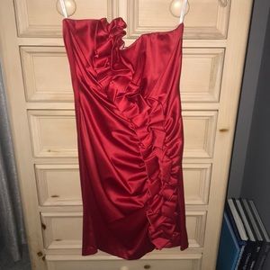 Strapless cocktail dress
